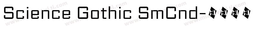Science Gothic SmCnd字体转换